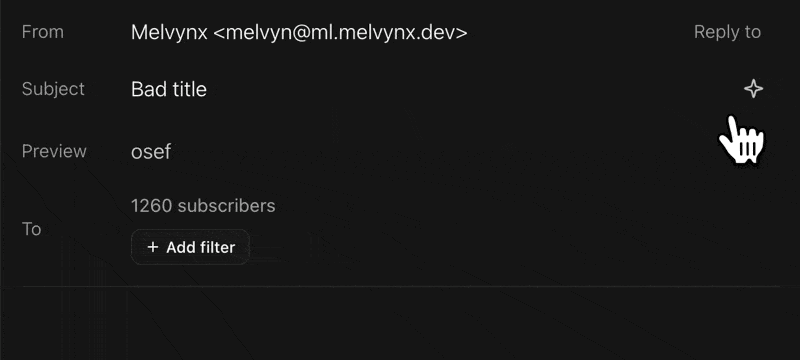 AI assistant improving email content